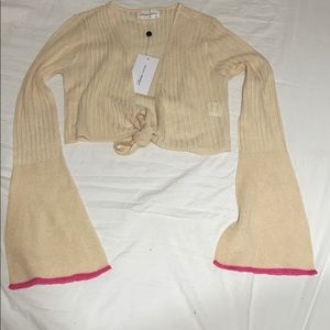 Lovers and friends bell sleeve crop top